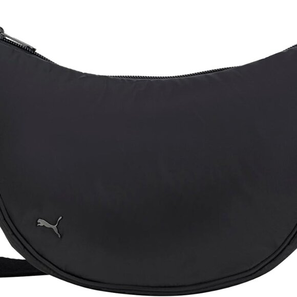 Women's Nylon Crossbody Bag Black Zipper Adjustable Strap Urban Casual - Picture 1 of 5